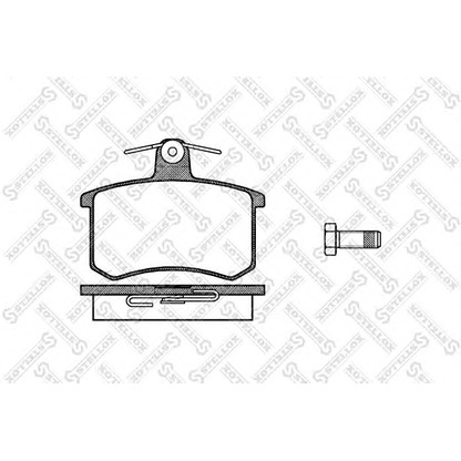 Photo Brake Pad Set, disc brake STELLOX 146020SX