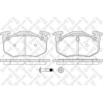 Foto Bremsbelagsatz, Scheibenbremse STELLOX 155070BSX