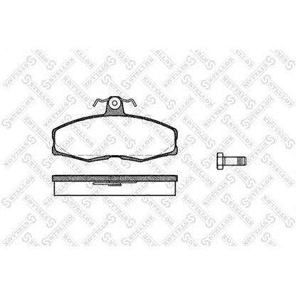 Photo Brake Pad Set, disc brake STELLOX 165000SX