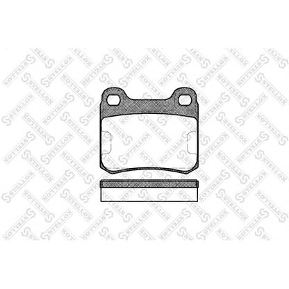 Photo Brake Pad Set, disc brake STELLOX 168000SX