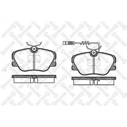 Zdjęcie Zestaw klocków hamulcowych, hamulce tarczowe STELLOX 200002BSX