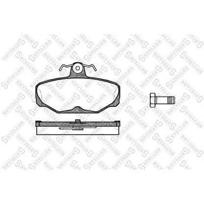 Photo Kit de plaquettes de frein, frein à disque STELLOX 216000SX