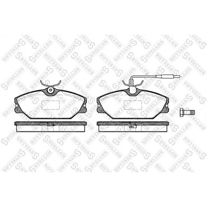 Photo Brake Pad Set, disc brake STELLOX 219012BSX