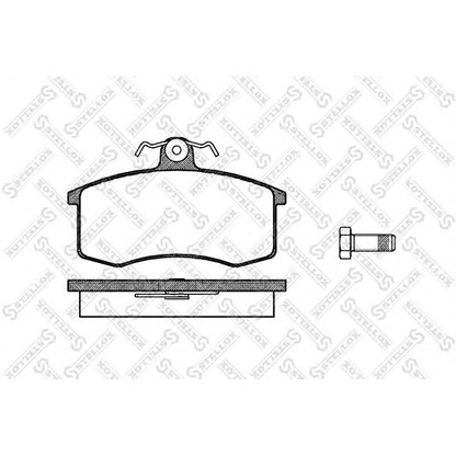 Photo Kit de plaquettes de frein, frein à disque STELLOX 232000SX