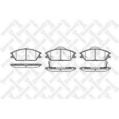 Foto Kit pastiglie freno, Freno a disco STELLOX 235022BSX