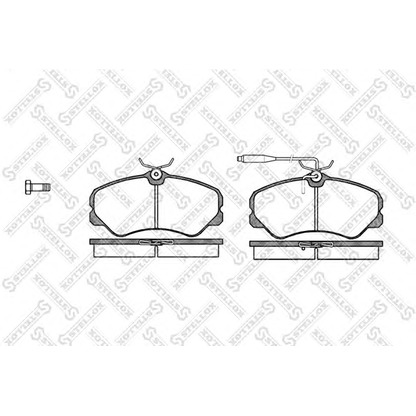 Фото Комплект тормозных колодок, дисковый тормоз STELLOX 272002SX