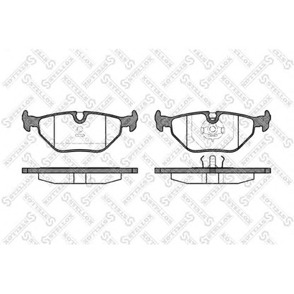 Photo Brake Pad Set, disc brake STELLOX 276000BSX