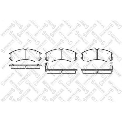 Photo Brake Pad Set, disc brake STELLOX 284002SX