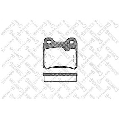 Photo Brake Pad Set, disc brake STELLOX 293010SX