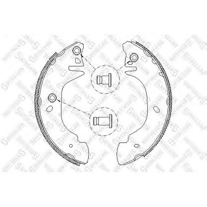 Photo Brake Shoe Set STELLOX 316101SX