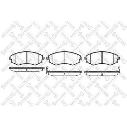 Photo Kit de plaquettes de frein, frein à disque STELLOX 329012BSX