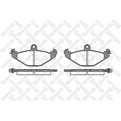 Zdjęcie Zestaw klocków hamulcowych, hamulce tarczowe STELLOX 356010SX
