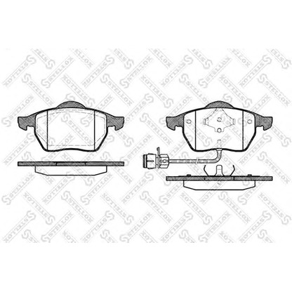 Foto Kit pastiglie freno, Freno a disco STELLOX 401002BSX