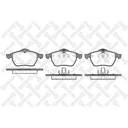 Photo Brake Pad Set, disc brake STELLOX 401010BSX