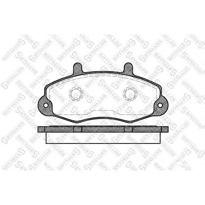 Photo Brake Pad Set, disc brake STELLOX 402000BSX