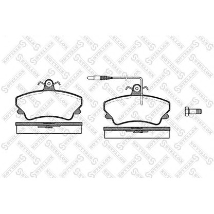 Zdjęcie Zestaw klocków hamulcowych, hamulce tarczowe STELLOX 420012SX