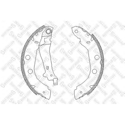 Photo Brake Shoe Set STELLOX 426100SX