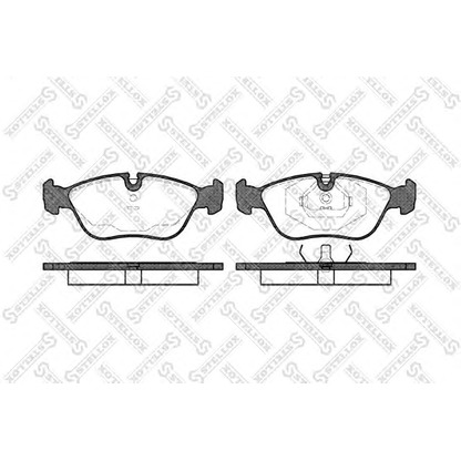 Photo Brake Pad Set, disc brake STELLOX 457000BSX