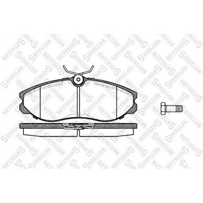 Photo Kit de plaquettes de frein, frein à disque STELLOX 473000BSX