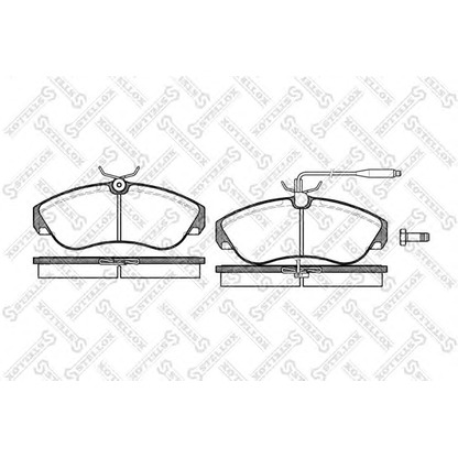 Photo Brake Pad Set, disc brake STELLOX 498002SX