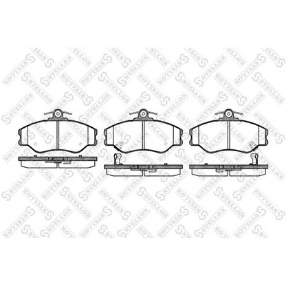 Photo Brake Pad Set, disc brake STELLOX 505002SX