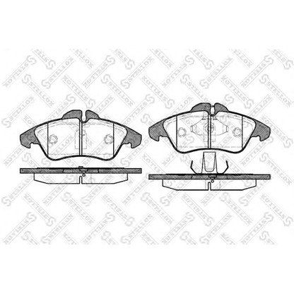 Foto Bremsbelagsatz, Scheibenbremse STELLOX 589000BSX