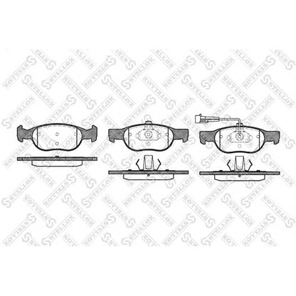 Photo Brake Pad Set, disc brake STELLOX 599011BSX