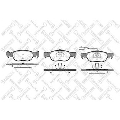 Zdjęcie Zestaw klocków hamulcowych, hamulce tarczowe STELLOX 599031BSX