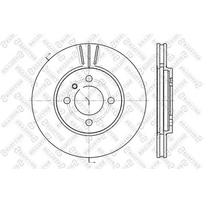 Photo Disque de frein STELLOX 60201509VSX