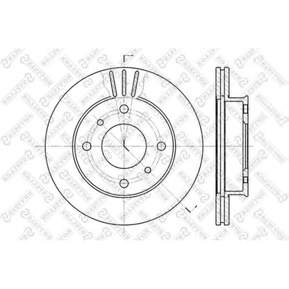 Foto Disco de freno STELLOX 60202230VSX