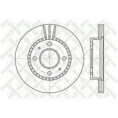 Foto Disco de freno STELLOX 60202244VSX