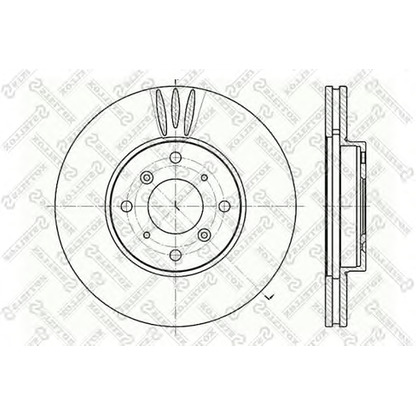 Photo Brake Disc STELLOX 60202625VSX