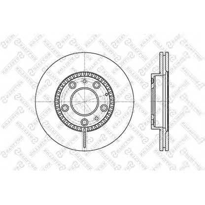 Photo Disque de frein STELLOX 60203241VSX