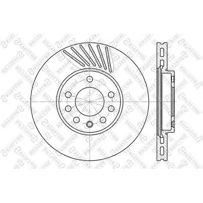 Photo Brake Disc STELLOX 60203625VSX