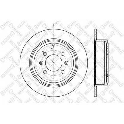 Photo Disque de frein STELLOX 60203721SX