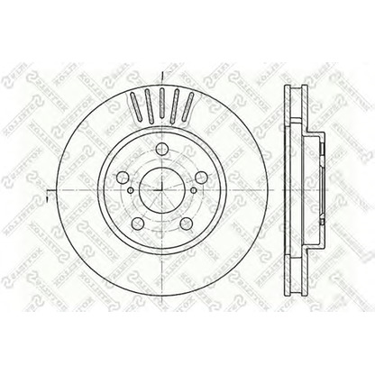 Foto Bremsscheibe STELLOX 60204544VSX