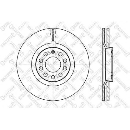 Photo Disque de frein STELLOX 602047107VSX