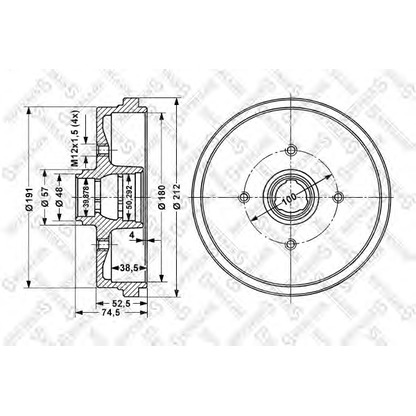 Photo Brake Drum STELLOX 60254708SX