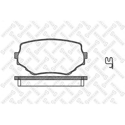 Foto Bremsbelagsatz, Scheibenbremse STELLOX 605002SX