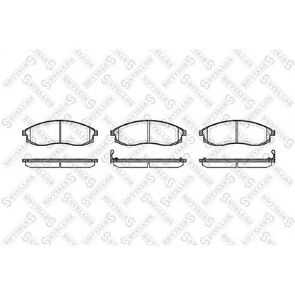 Photo Brake Pad Set, disc brake STELLOX 609002SX