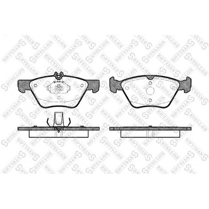 Photo Kit de plaquettes de frein, frein à disque STELLOX 612000BSX