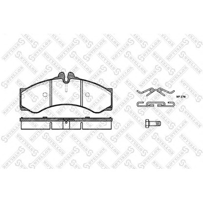 Foto Kit pastiglie freno, Freno a disco STELLOX 625000BSX