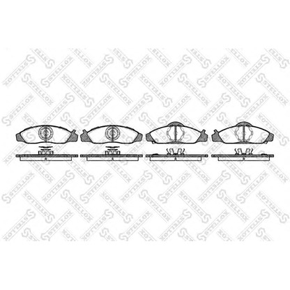 Photo Brake Pad Set, disc brake STELLOX 635012SX