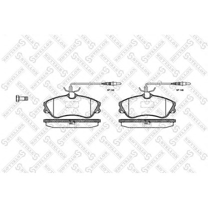 Foto Bremsbelagsatz, Scheibenbremse STELLOX 645004BSX