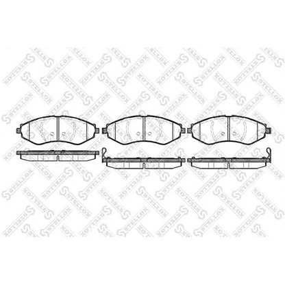 Photo Brake Pad Set, disc brake STELLOX 656022SX