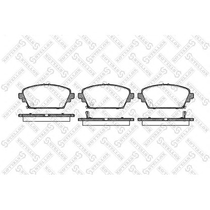 Zdjęcie Zestaw klocków hamulcowych, hamulce tarczowe STELLOX 705002BSX