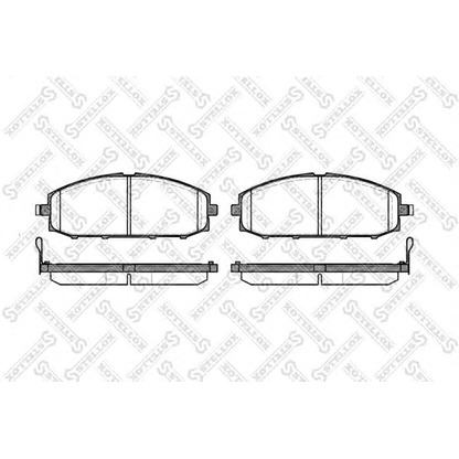 Photo Brake Pad Set, disc brake STELLOX 722004SX