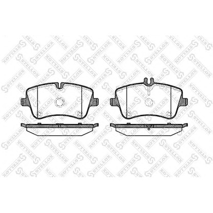 Zdjęcie Zestaw klocków hamulcowych, hamulce tarczowe STELLOX 779000BSX