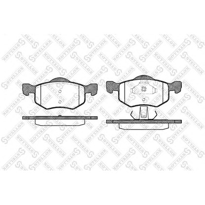 Фото Комплект тормозных колодок, дисковый тормоз STELLOX 813000SX