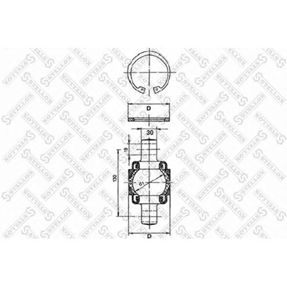 Foto Kit riparazione, Braccio oscillante STELLOX 8412003SX